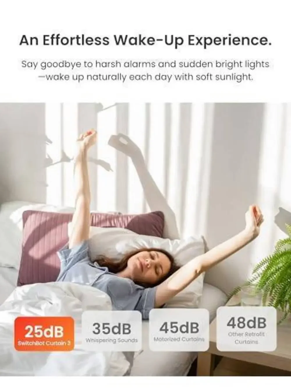 SwitchBot Automatic Curtain Opener Rod with Bluetooth, WiFi & App Control